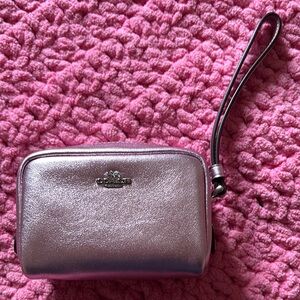 Coach Metallic Wristlet